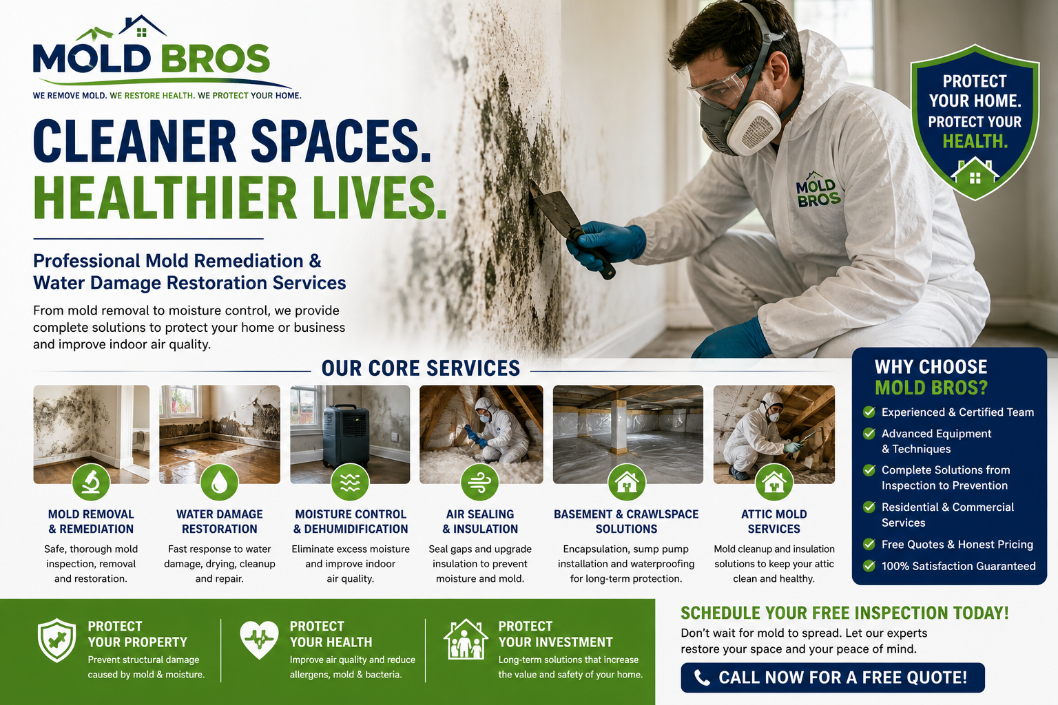 Mold Remediation and Restoration Services for Healthier Living Spaces